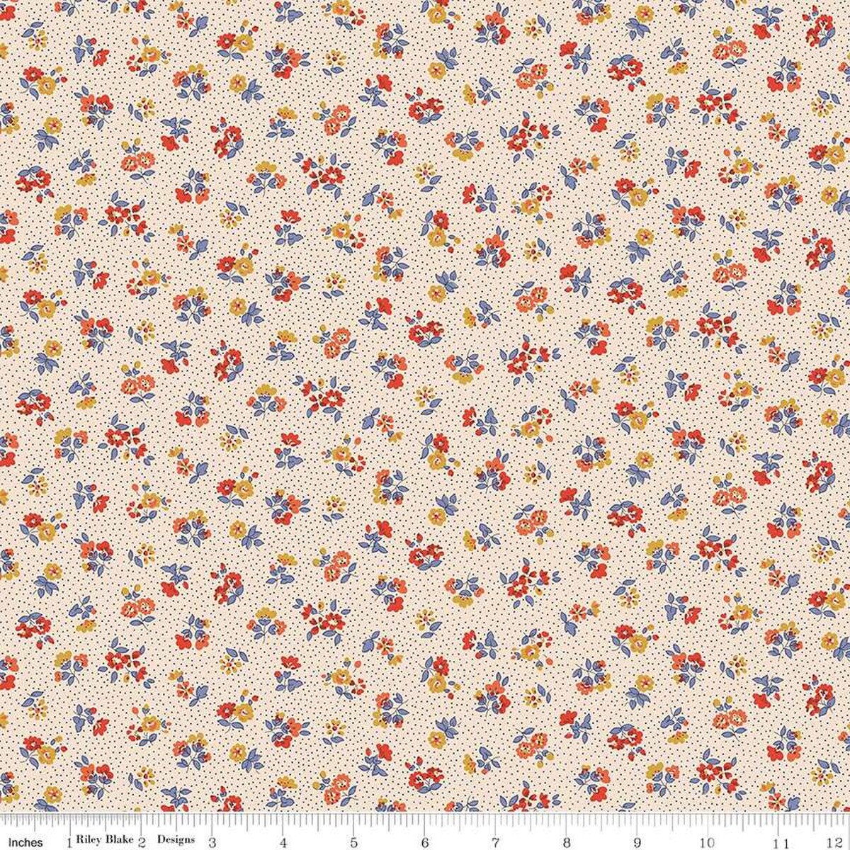 Liberty Lasenby Cotton, Floral Nostalgia Beatrice A , 1/4 yard