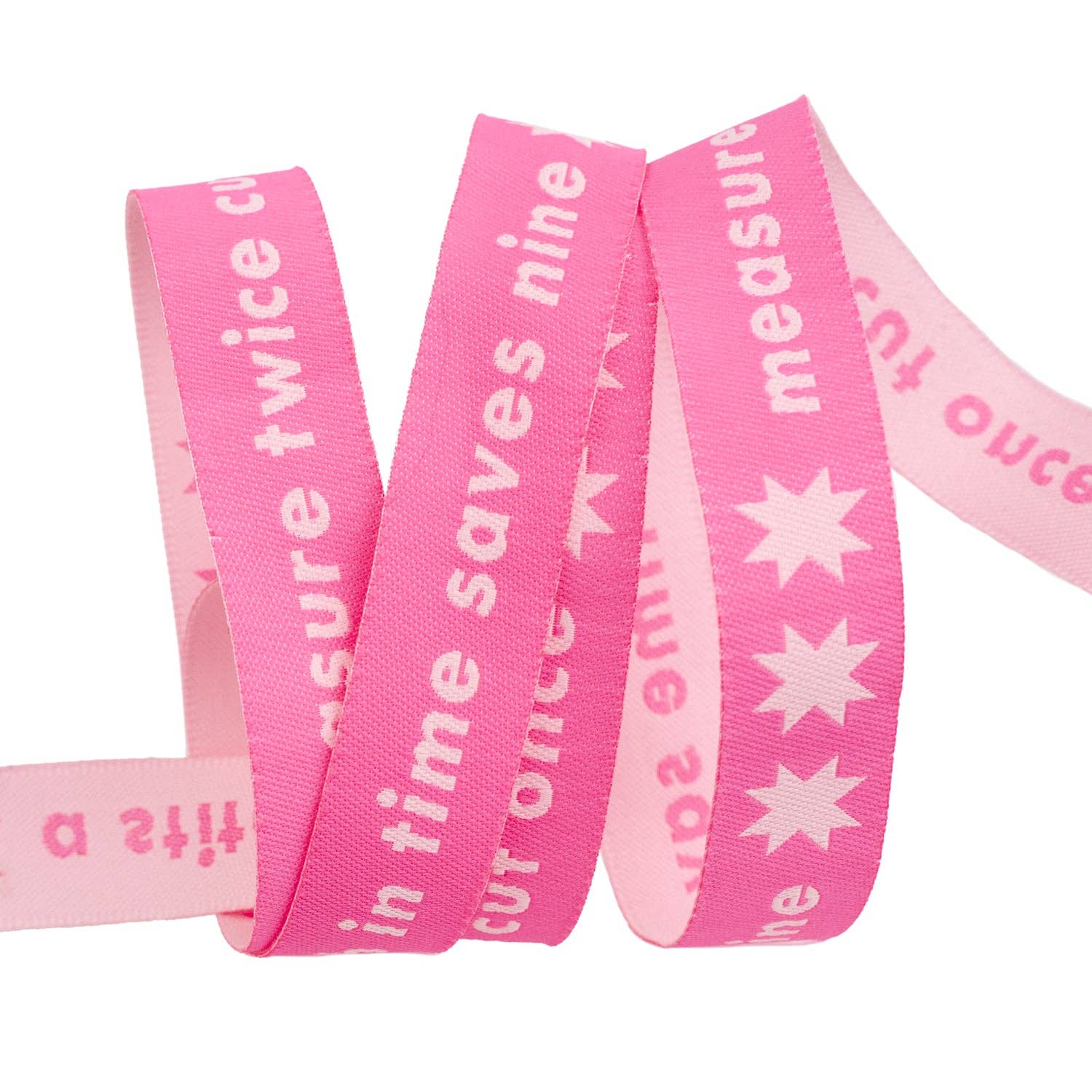 Ribbon, Catnapby Alexia Abeggl, Measure Twice in Neon Pink - 5/8" width, one yard