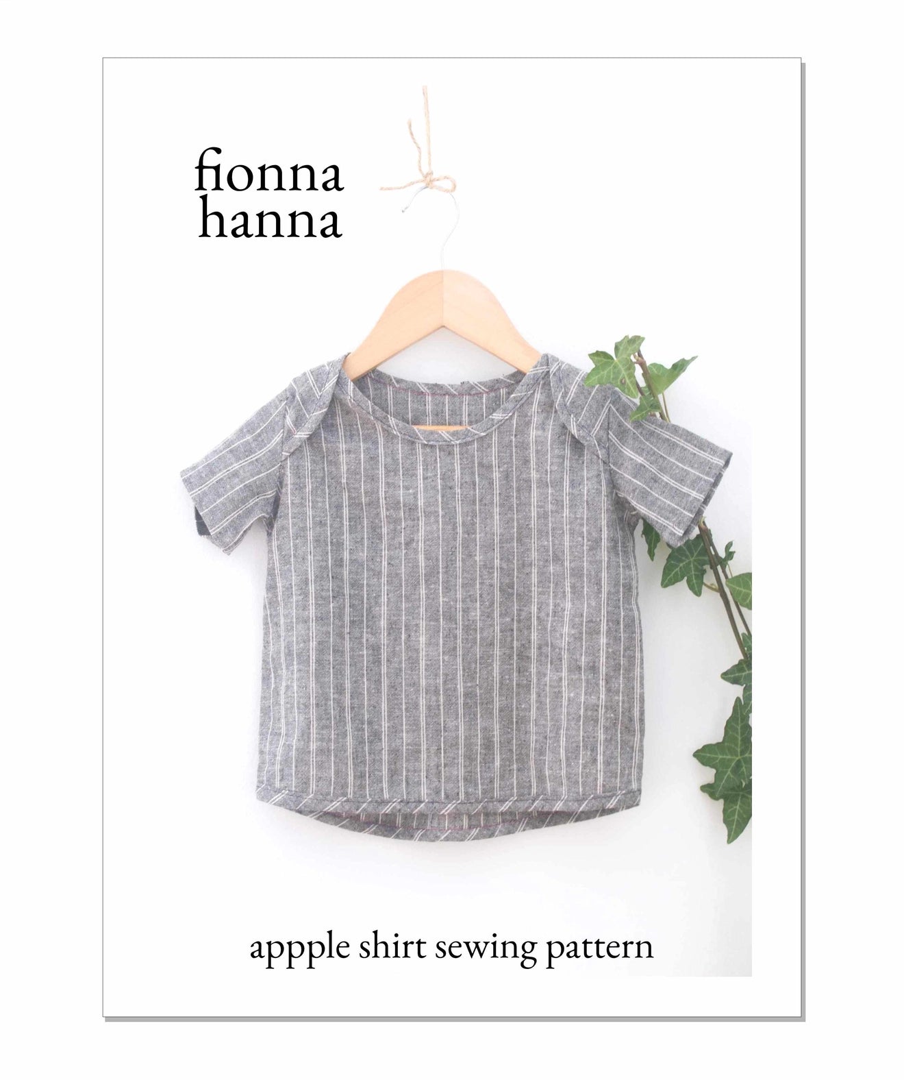 Fionna Hanna Apple Shirt Pattern, kids sizes 2-10