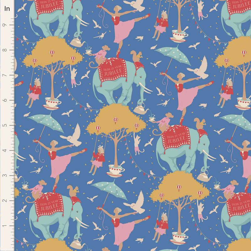 Tilda Jubilee, "Circus Life", Cotton Fabric, 1/4 yard