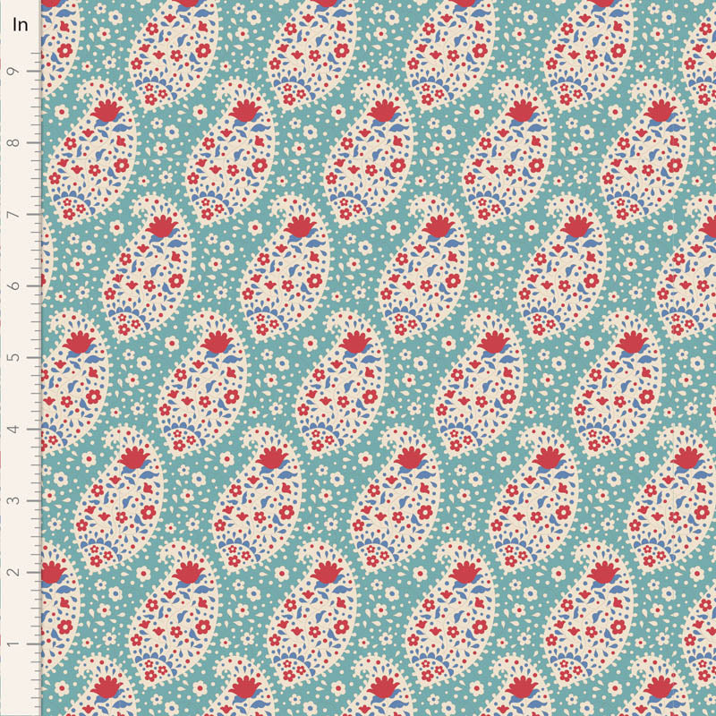 Tilda Jubilee, "Teardrop", Cotton Fabric, 1/4 yard