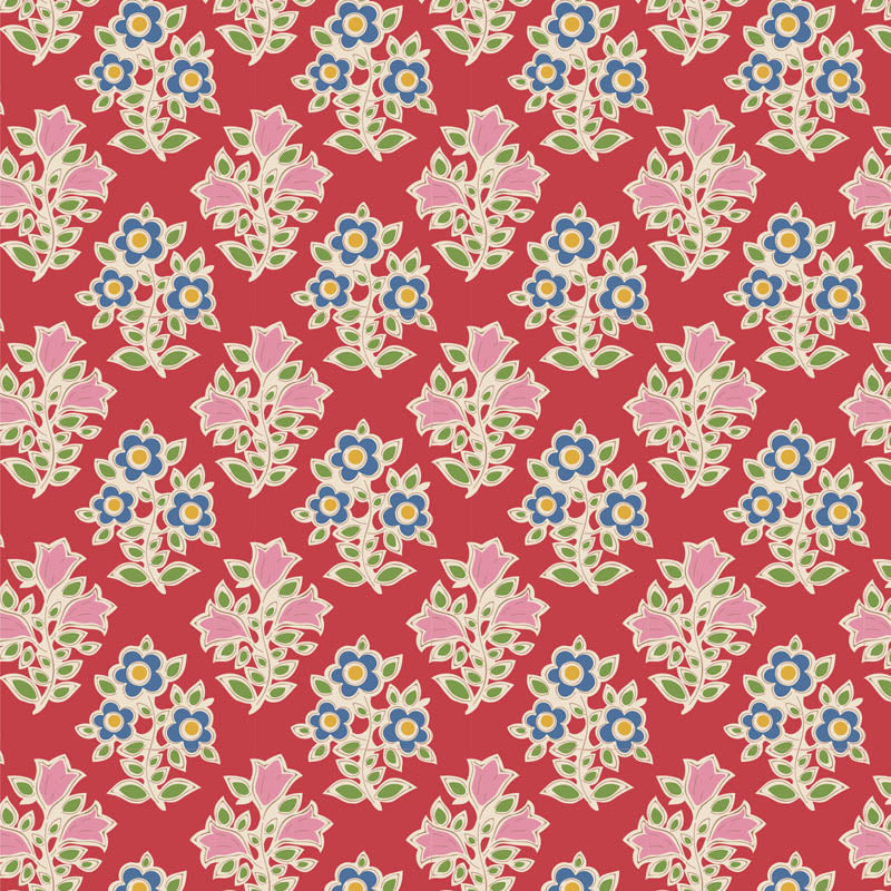 Tilda Jubilee, "Farm Flowers", Cotton Fabric, multiple colorways, 1/4 yard