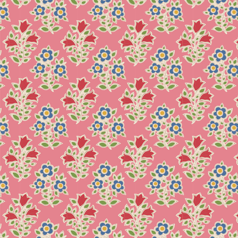 Tilda Jubilee, "Farm Flowers", Cotton Fabric, multiple colorways, 1/4 yard