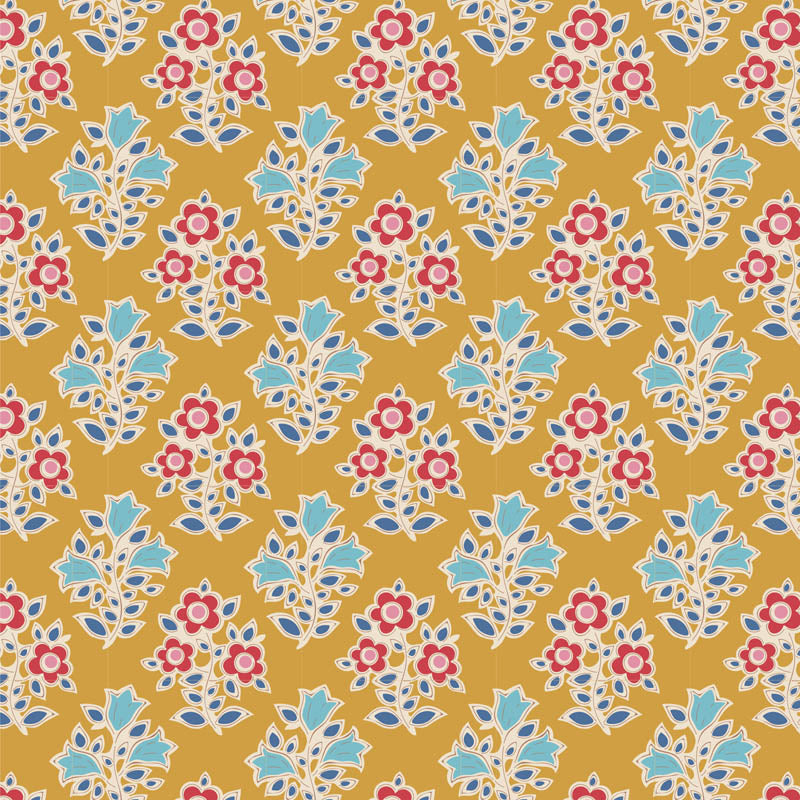 Tilda Jubilee, "Farm Flowers", Cotton Fabric, multiple colorways, 1/4 yard