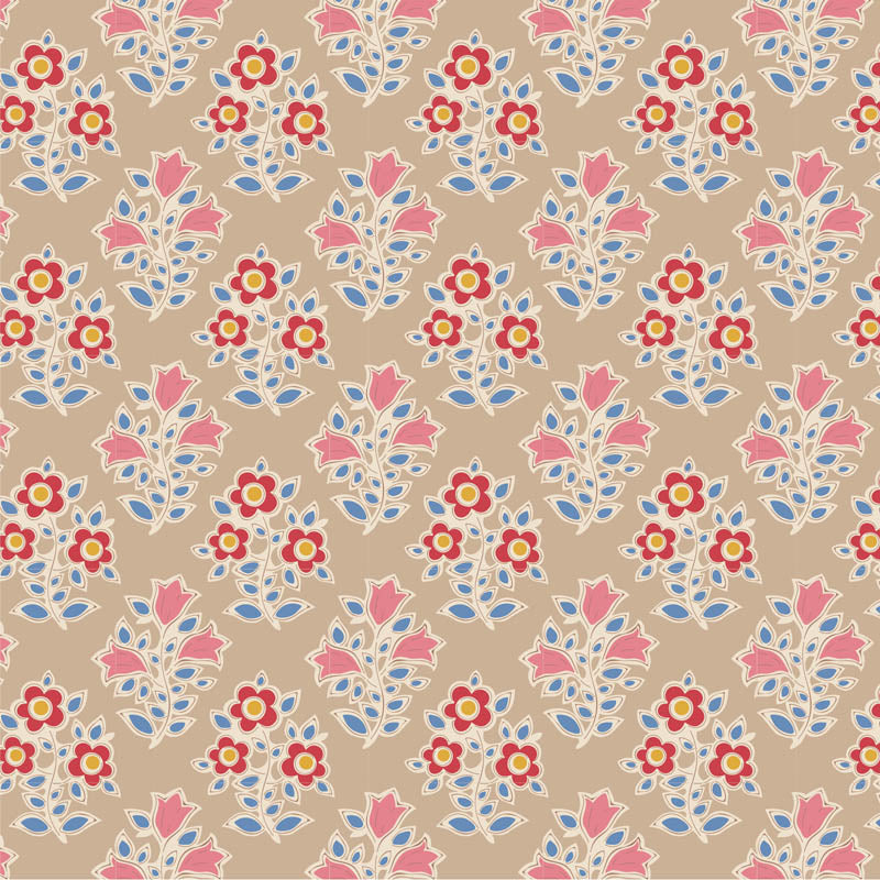 Tilda Jubilee, "Farm Flowers", Cotton Fabric, multiple colorways, 1/4 yard