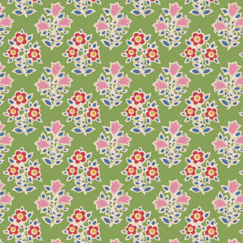 Tilda Jubilee, "Farm Flowers", Cotton Fabric, multiple colorways, 1/4 yard