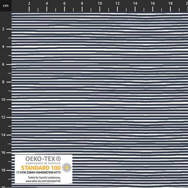 Stof Avalana Jersey, Hand Drawn Stripe, multiple colorways, 1/4 yard