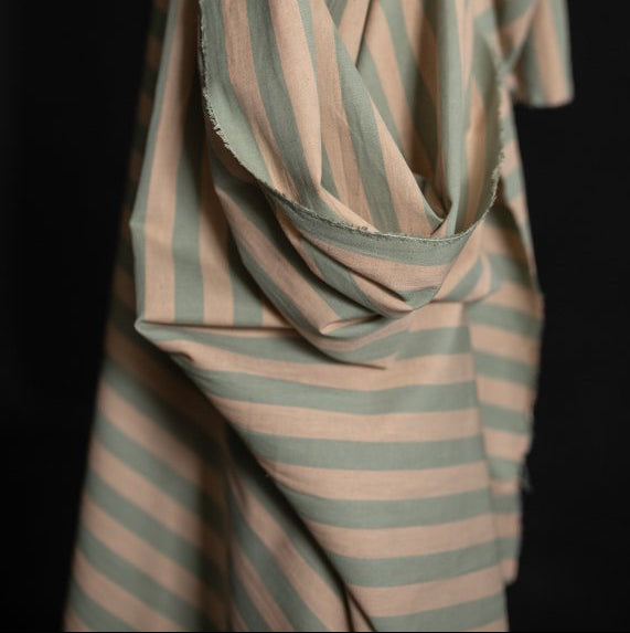 Merchant & Mills, "Land & Sea" Organic Cotton/Linen Stripe, 1/4 yard