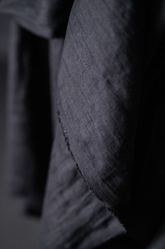 Merchant & Mills, European Laundered Handkerchief Linen, "Jet Black", 1/4 yard