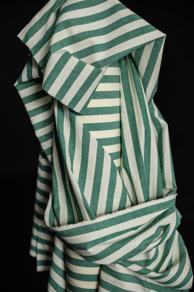 Merchant & Mills, "Giardino" Organic Cotton/Linen Stripe, 1/4 yard
