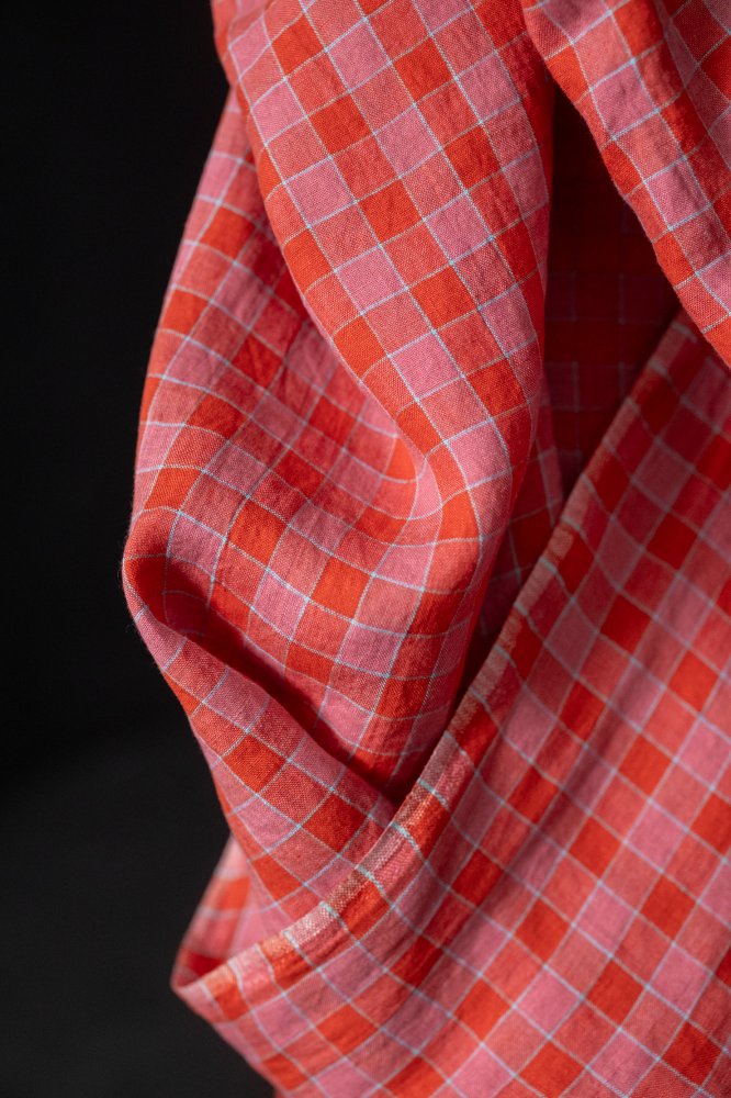 Merchant & Mills, European Laundered Linen, "Pink Pix," 1/4 yard