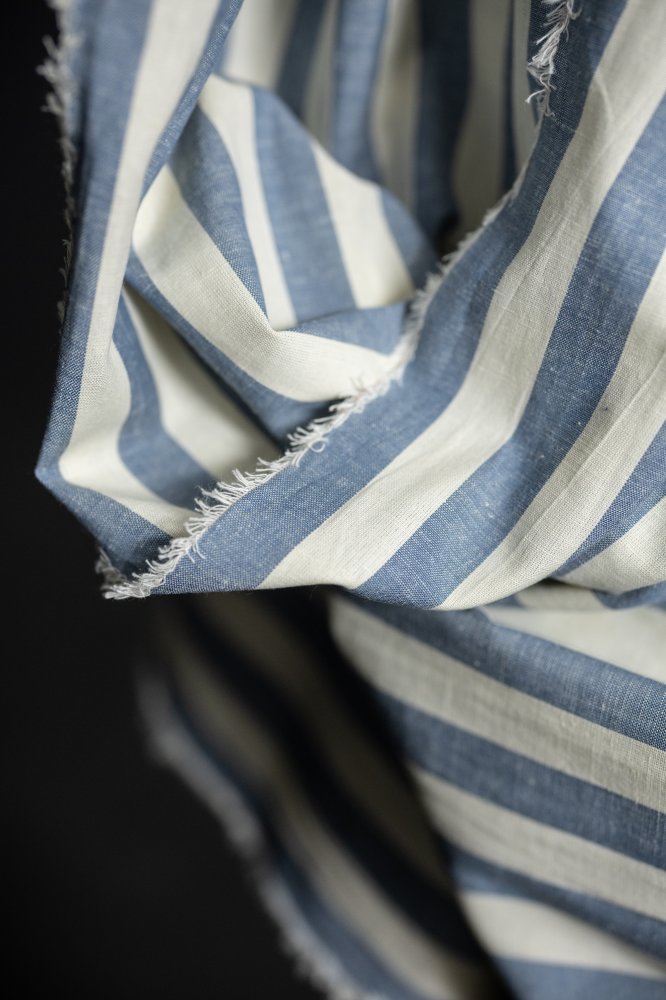 Merchant & Mills, "Amalfi" Organic Cotton/Linen Stripe, 1/4 yard