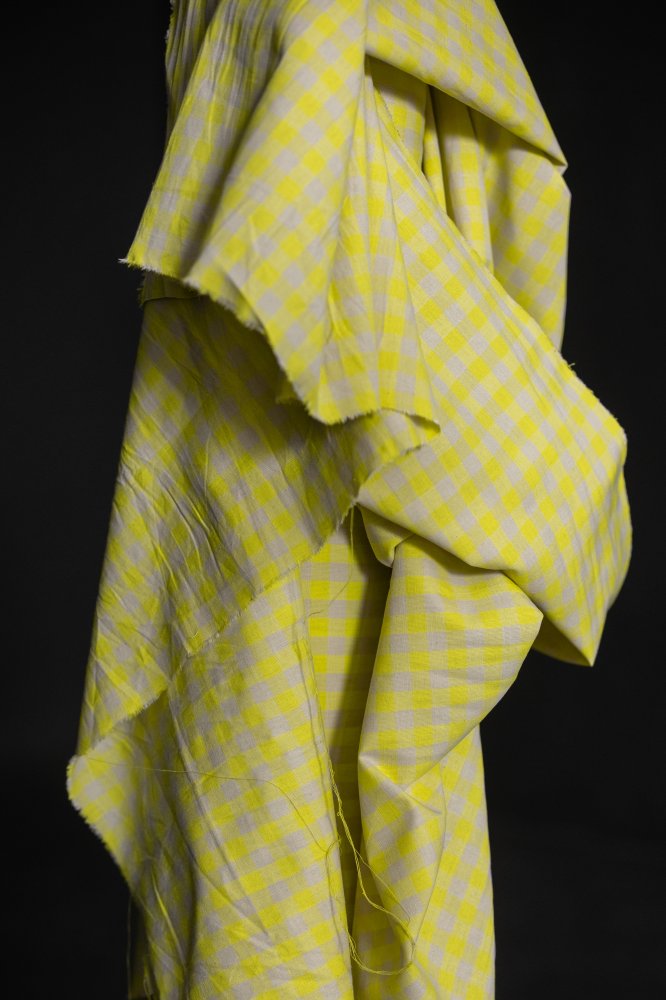 Merchant & Mills, "Neon Fizz" Organic Cotton/Linen Gingham, 1/4 yard