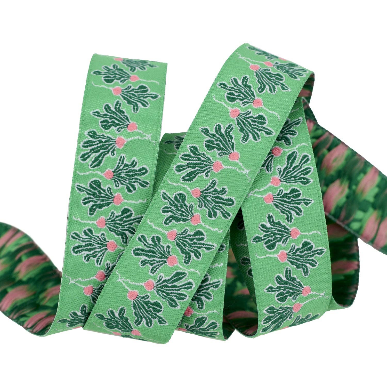 Ribbon, In the Vegetable Gardenby Loes Van Oosten - Radish - 7/8" width, one yard