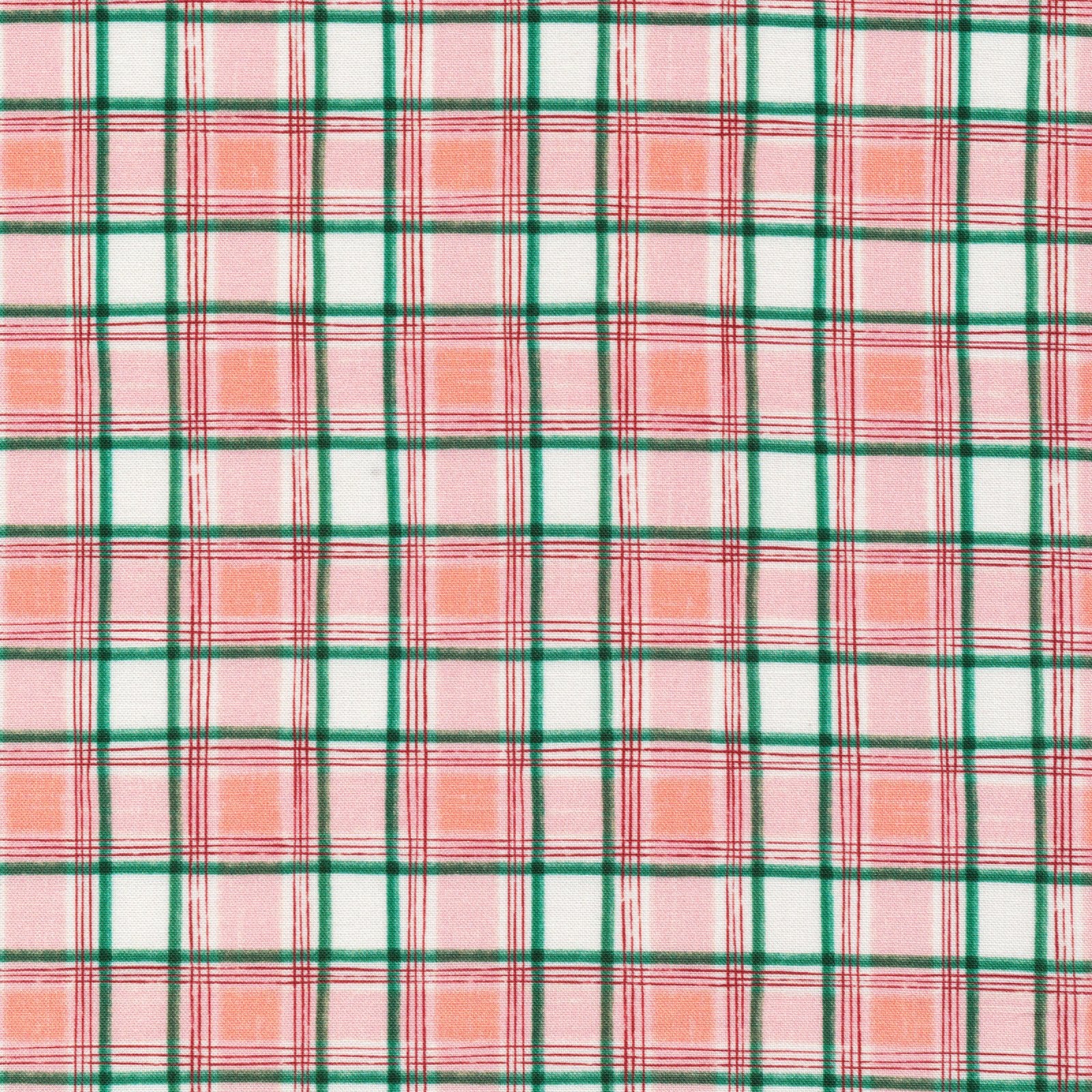 Cloud 9 Warm & Cozy by MK Surface, "Cozy Plaid", Organic Cotton, 1/4 yard