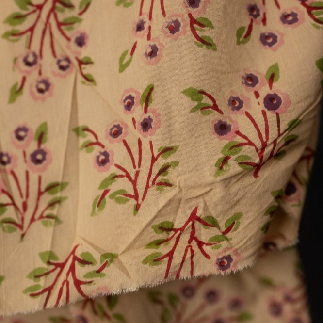 Merchant & Mills, "Huckleberry" Indian Block Print Cotton, 1/4 yard