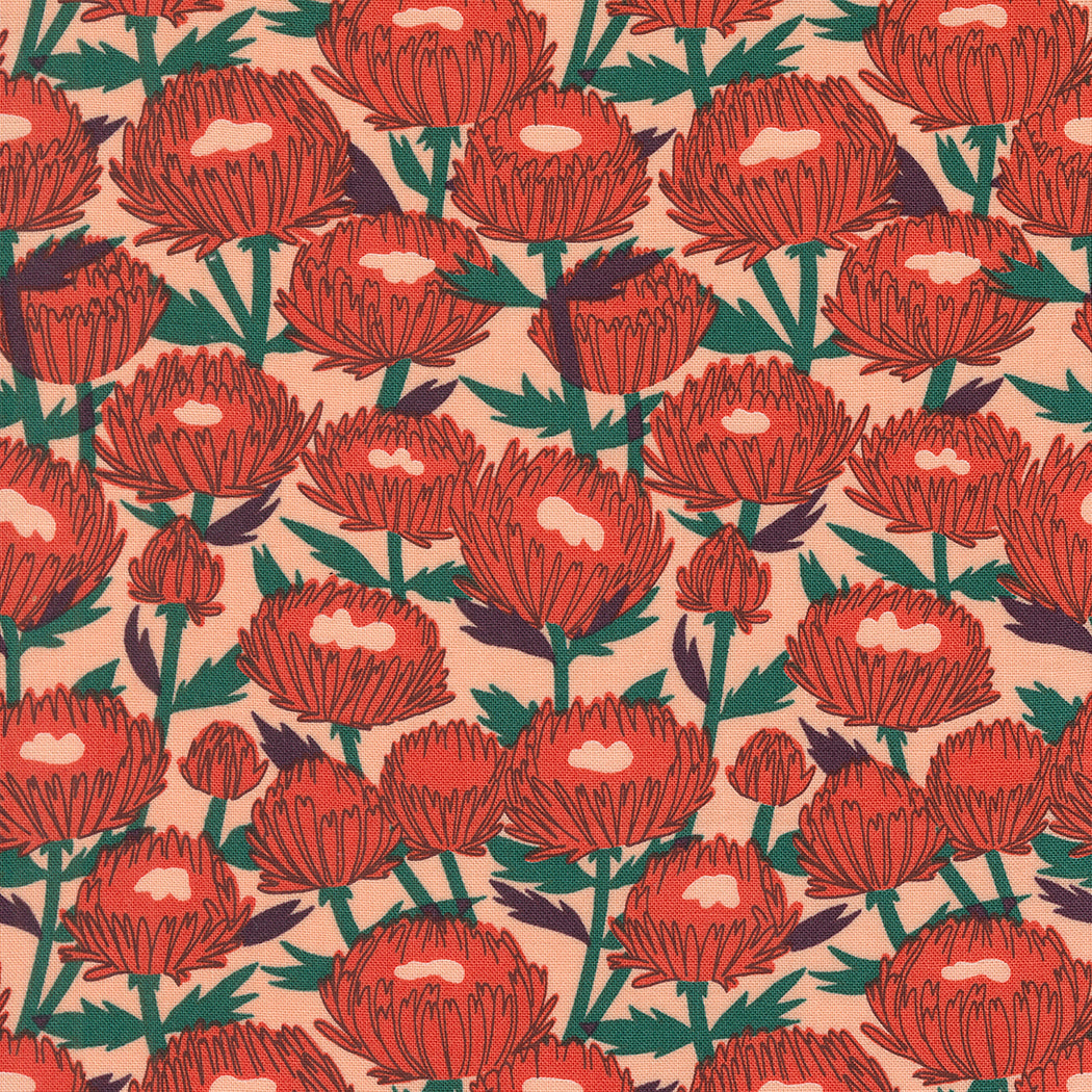 Lizzie House, Love Letter, November Floral, multiple colorways, 1/4 yard