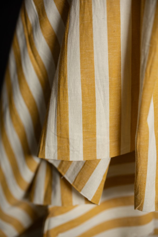 Merchant & Mills, "Sunshine Valley" Organic Cotton/Linen Stripe, 1/4 yard