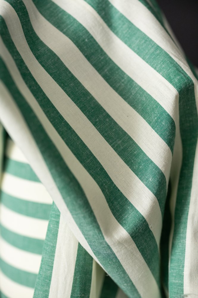 Merchant & Mills, "Giardino" Organic Cotton/Linen Stripe, 1/4 yard