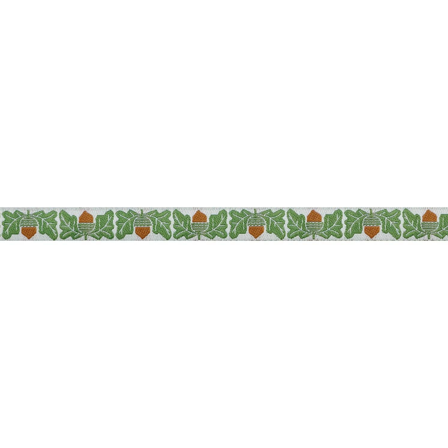Ribbon, First Day of Fall By Loes Van Oosten- Acorn - 3/8" width, one yard