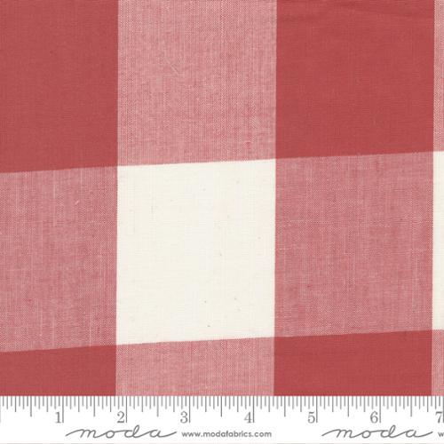 Isabella Wovens- Large Red and White Gingham, 1/4 yard