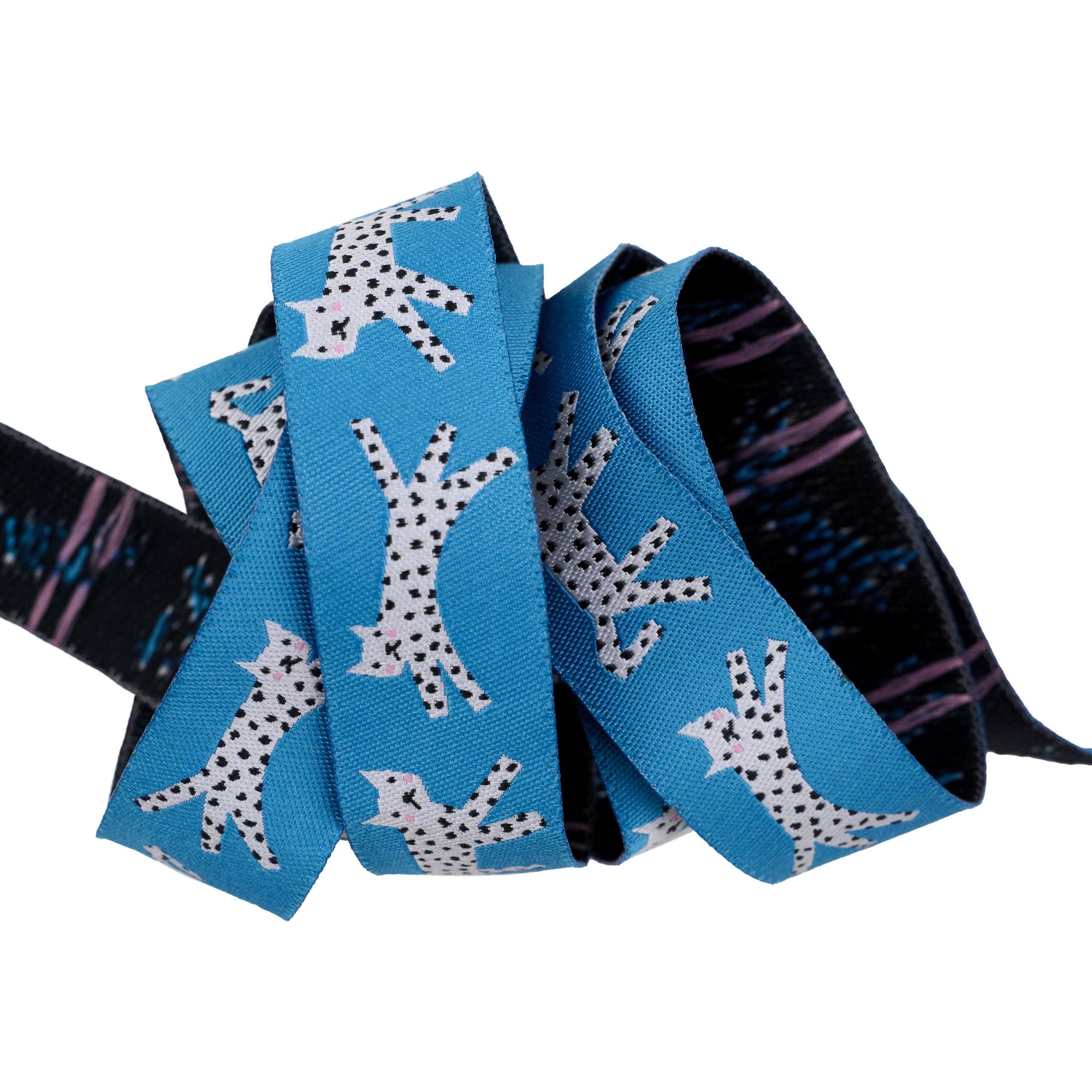 Ribbon, Snow Leopards by Rashida Coleman Hale , 7/8" width, one yard