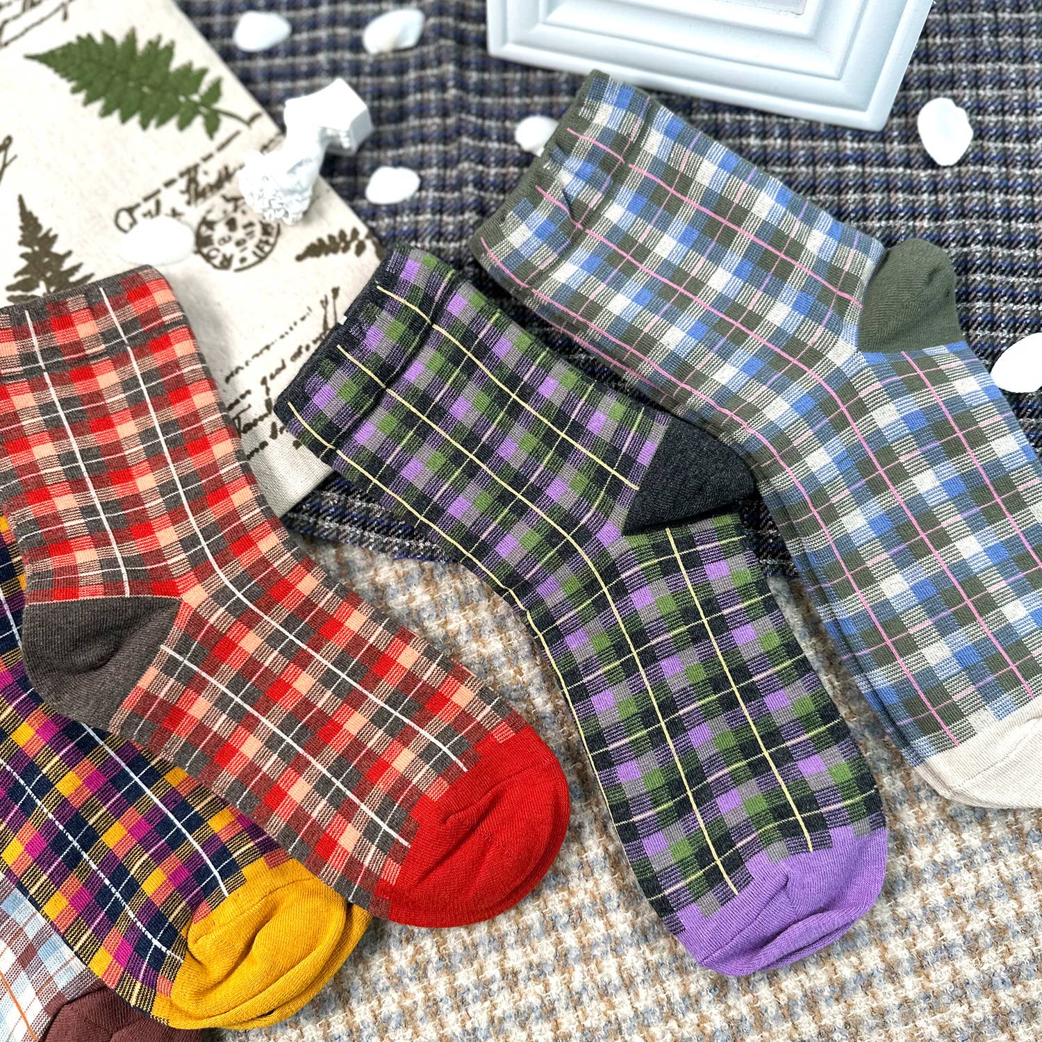 Women's Crew Small Check X Check Socks