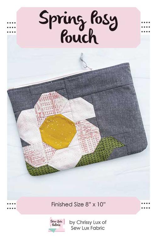 Sew Luxe Spring Posy Zip pouch