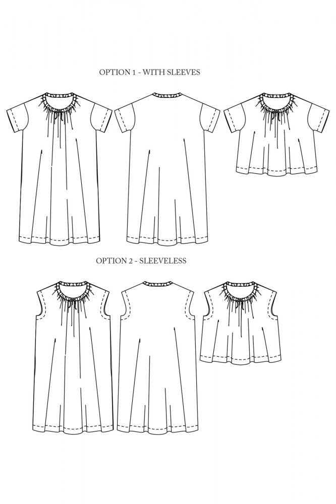 Merchant & Mills, The Clover Top and Dress PDF Pattern