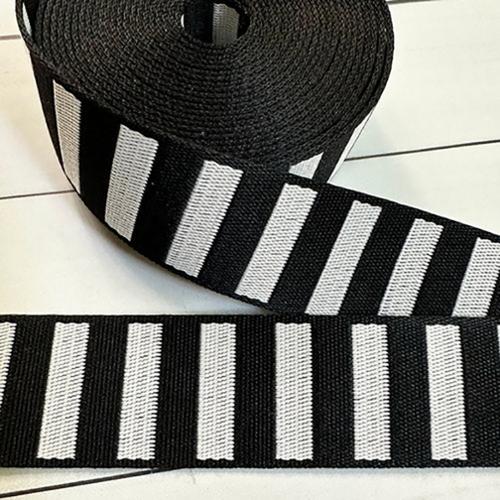 Bold Stripe webbing, 1.5 inch wide, 1/4 yard, multiple colorways