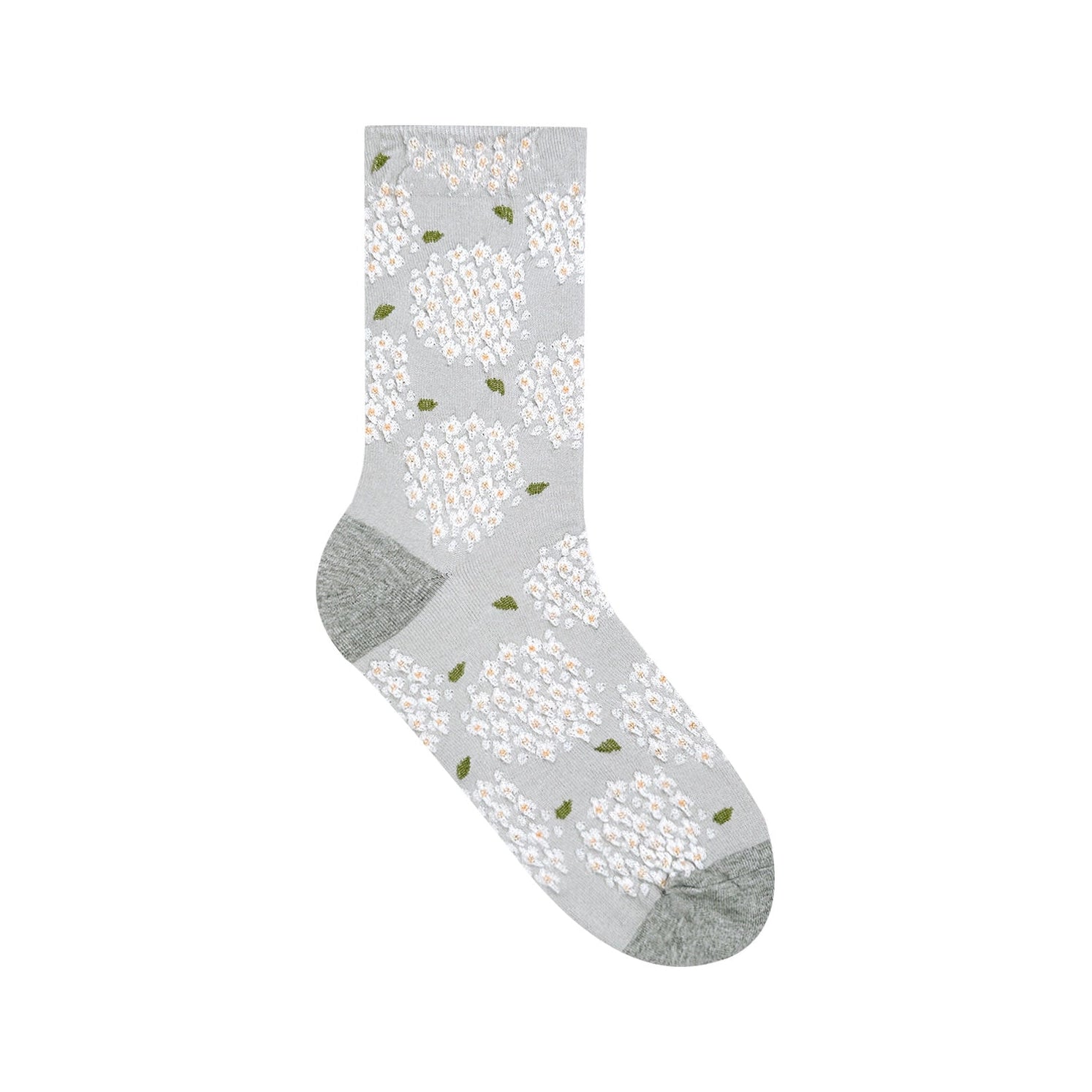 Women's Crew Daily Hydrangea Socks, Gray