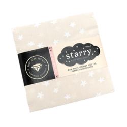Ruby Star Society, Starry New, White/Natural Precuts, Charm Pack