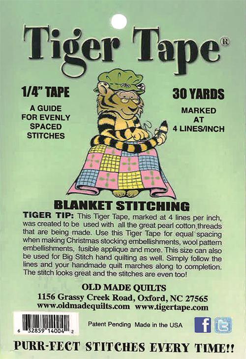 Tiger Tape, Blanket Stitch
