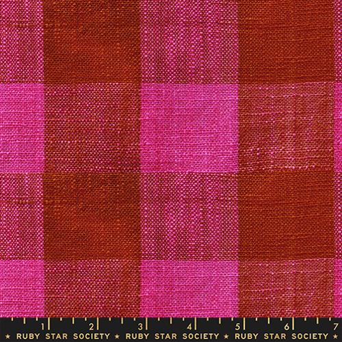Ruby Star Society Sunshine Toweling, assorted plaids, 16" wide, 1 /4 yard
