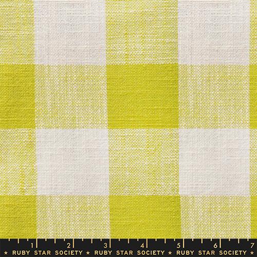 Ruby Star Society Sunshine Toweling, assorted plaids, 16" wide, 1 /4 yard