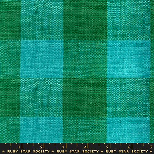 Ruby Star Society Sunshine Toweling, assorted plaids, 16" wide, 1 /4 yard
