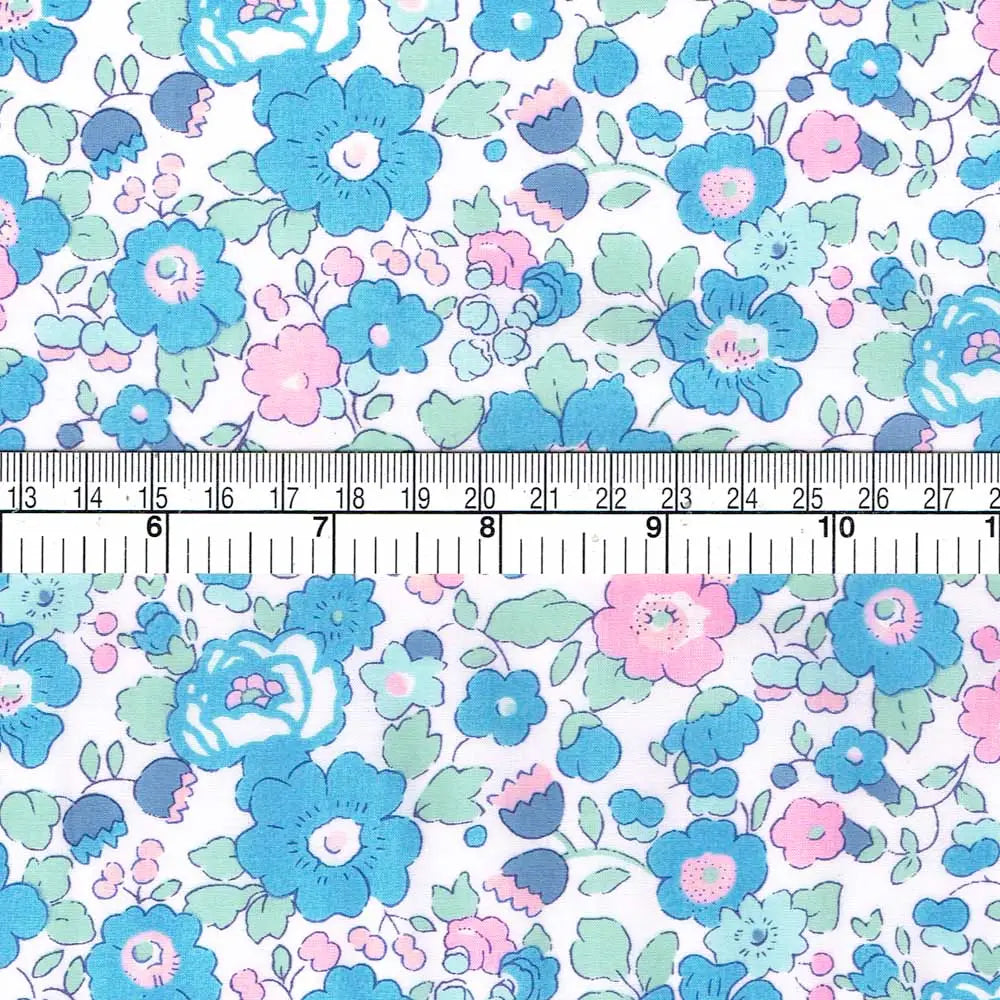 Liberty Tana Lawn Cotton Fabric Betsy Bermuda, 1/4 yard