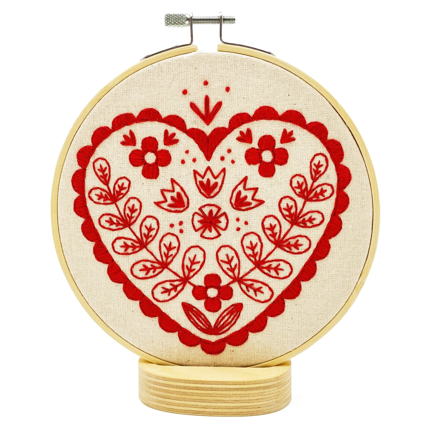 Hook Line and Tinker Embroidery Kits, Nordic Heart