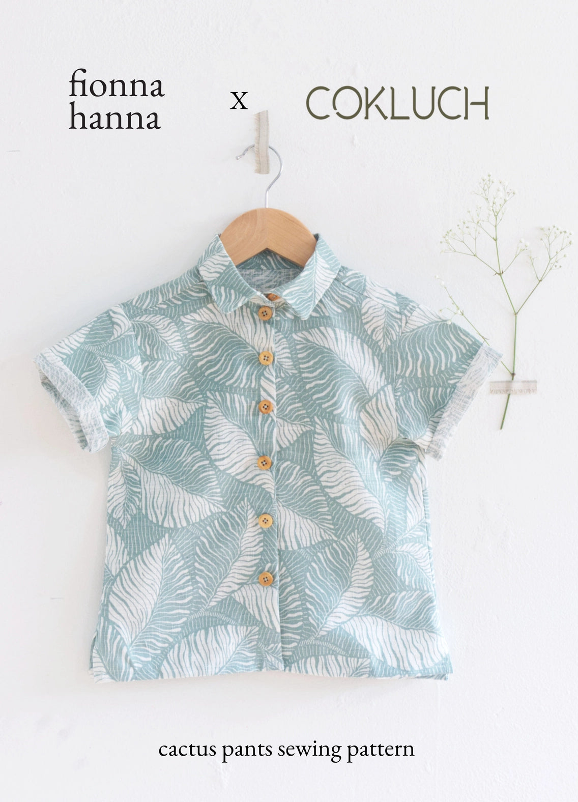 Fionna Hanna Cactus Shirt Pattern, kids sizes 2-10