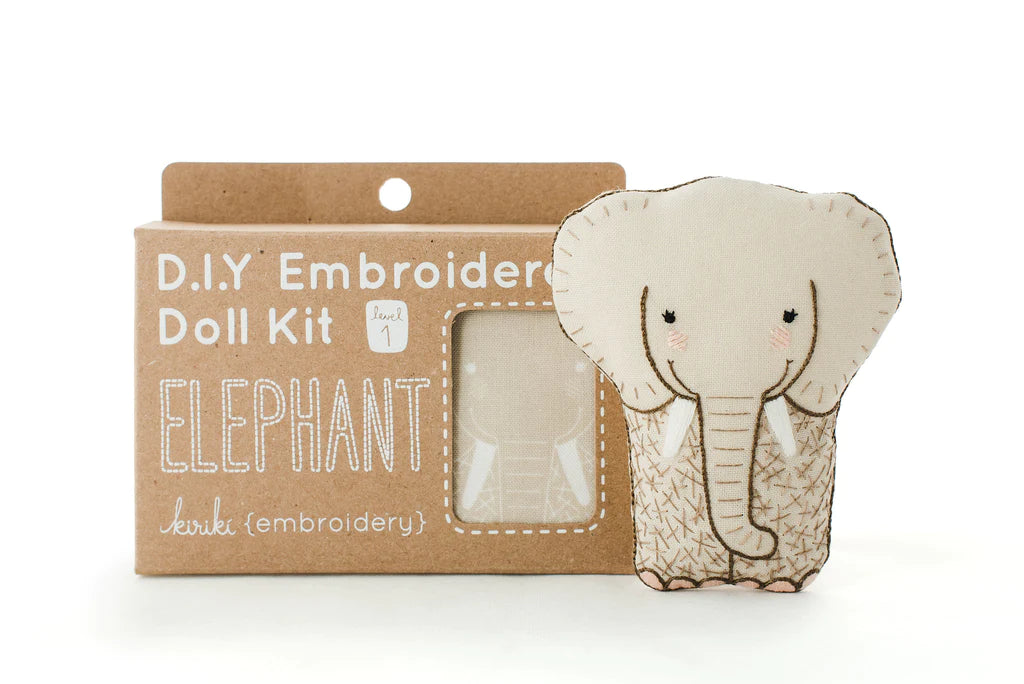 Kiriki D.I.Y Embroidered Doll Kits, various animals
