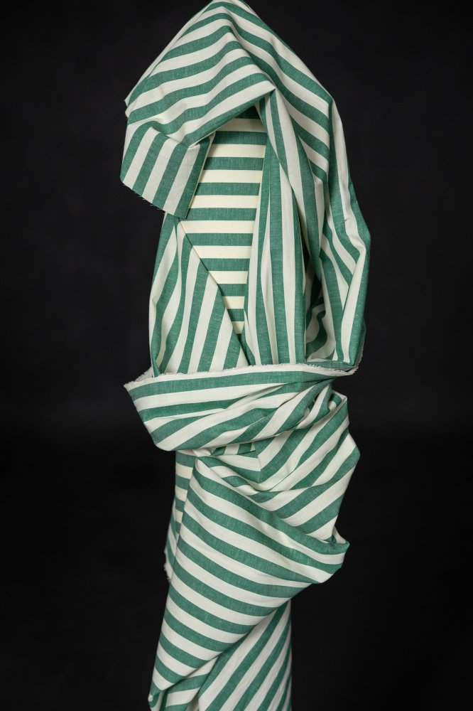 Merchant & Mills, "Giardino" Organic Cotton/Linen Stripe, 1/4 yard