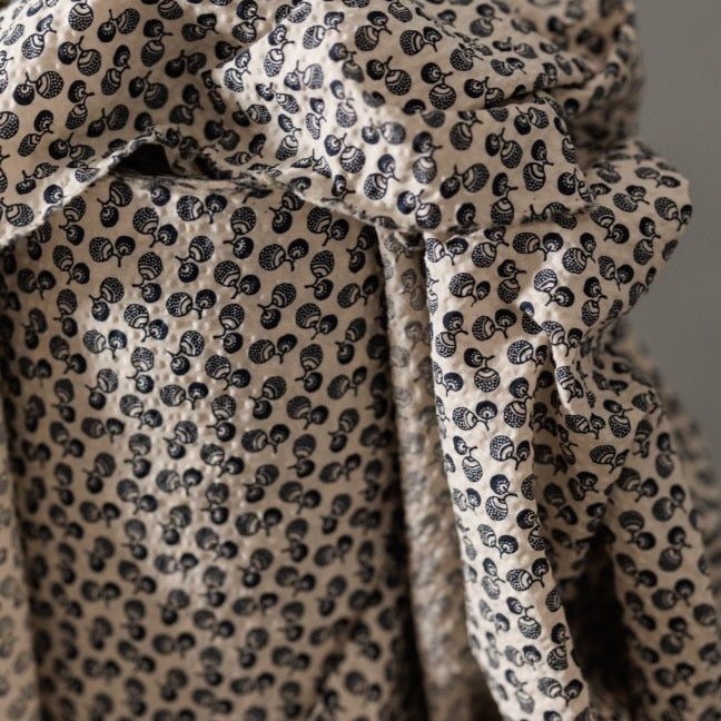 Merchant & Mills, Donguri Organic Seersucker Fabric, "Jouy Blue", 1/4 yard