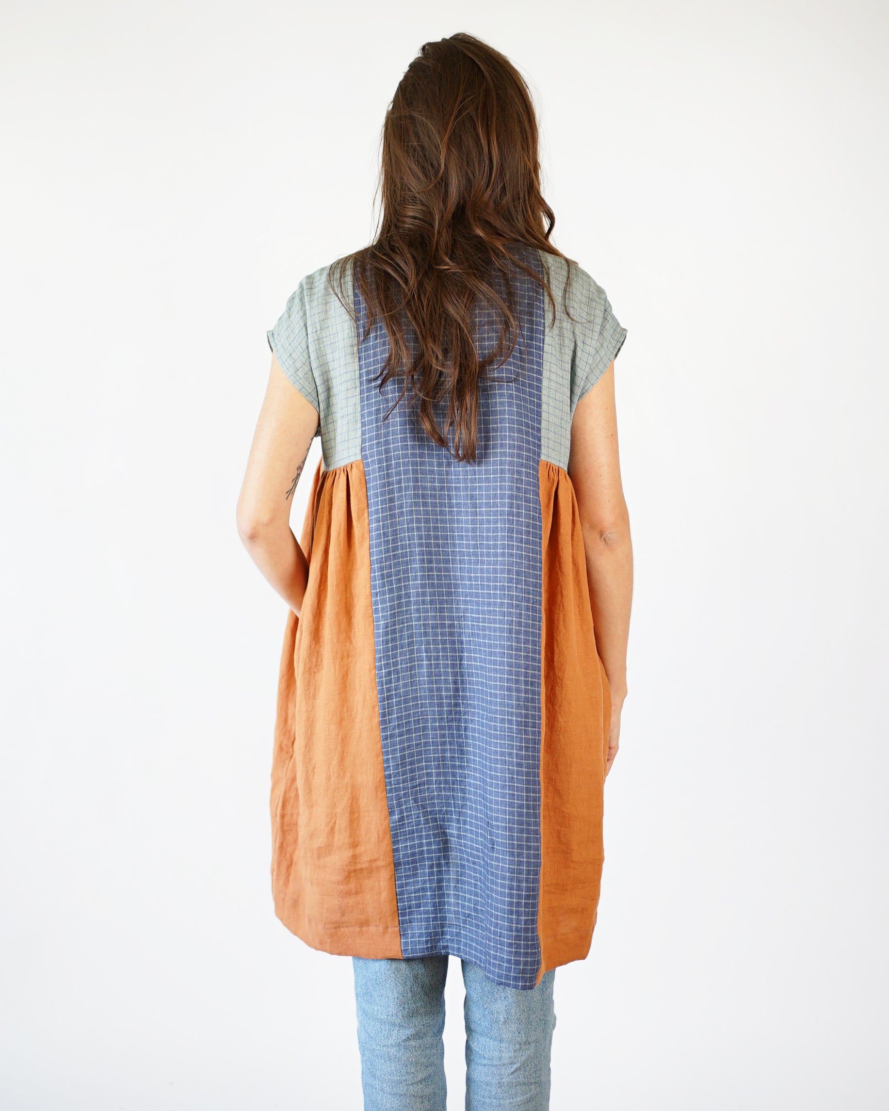Matchy Matchy Sewing Club, Collage Gather Dress, Digital PDF Pattern
