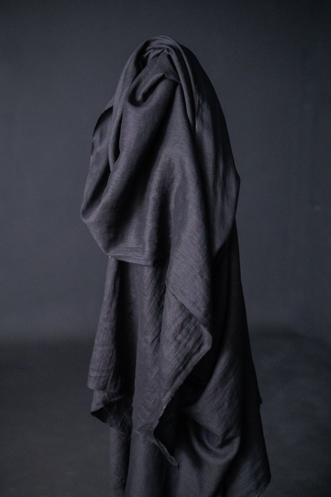 Merchant & Mills, European Laundered Handkerchief Linen, "Jet Black", 1/4 yard