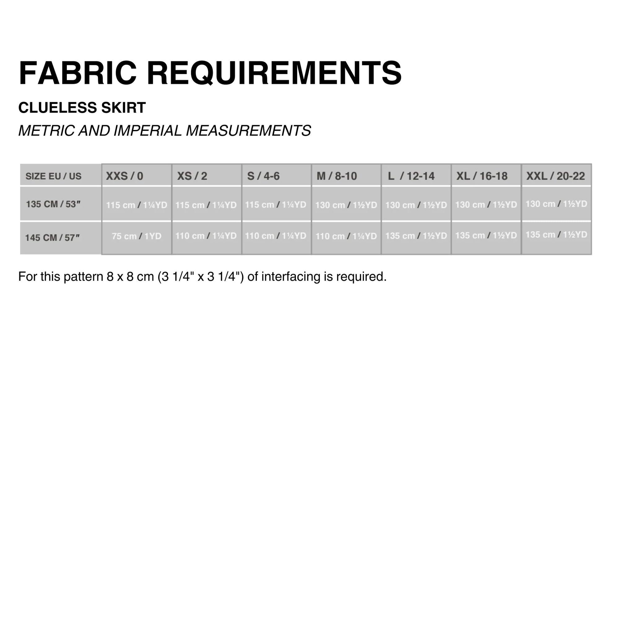 Puff and Pencil, Clueless Skirt PDF Pattern
