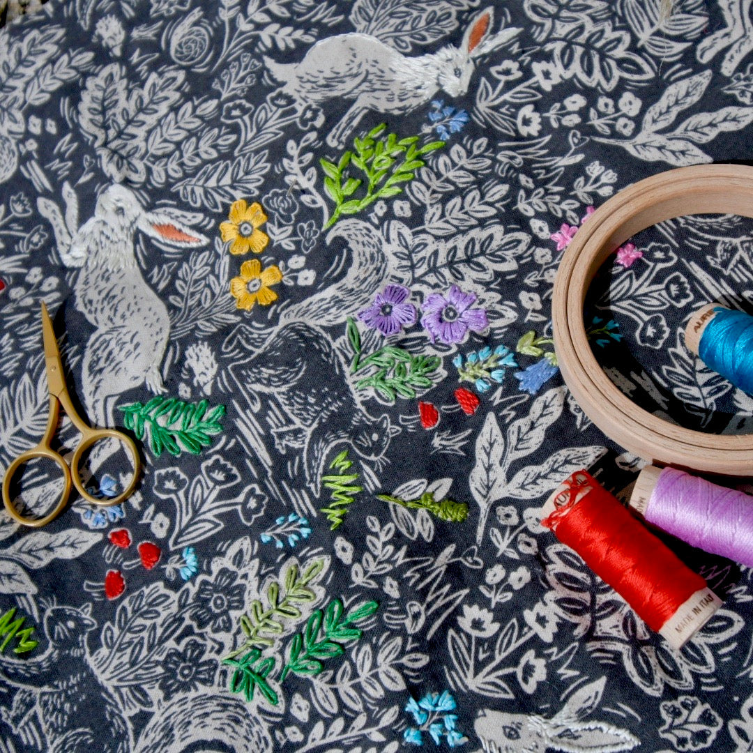 Class: Embroidery on Toile with Sarah: Saturday October 25, 1-3:30 PM