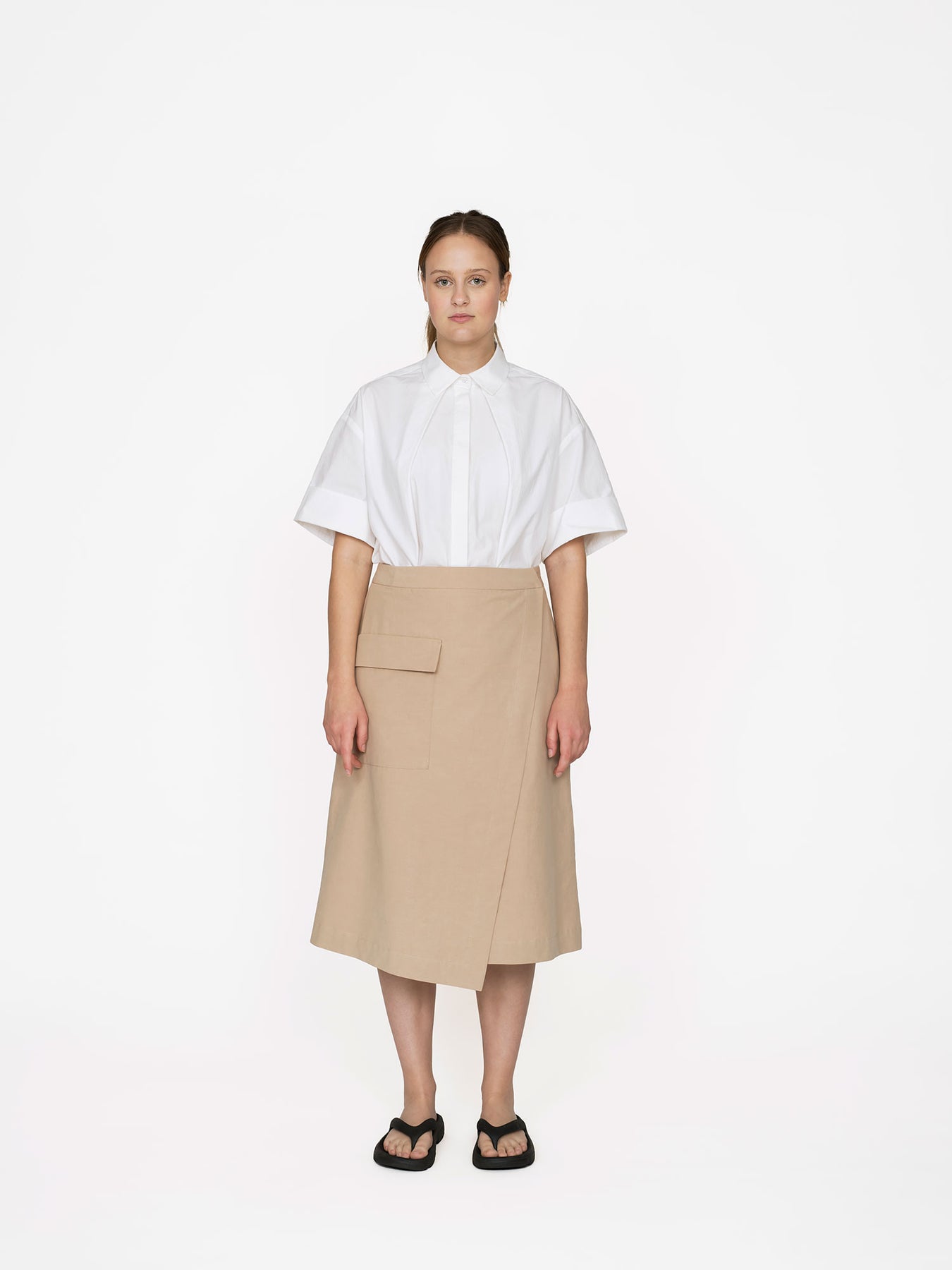 Assembly Line Asymmetrical Midi Skirt, 2 size ranges
