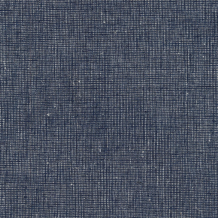 Essex Yarn-Dyed Homespun Fabric, Navy, 1/4 yard