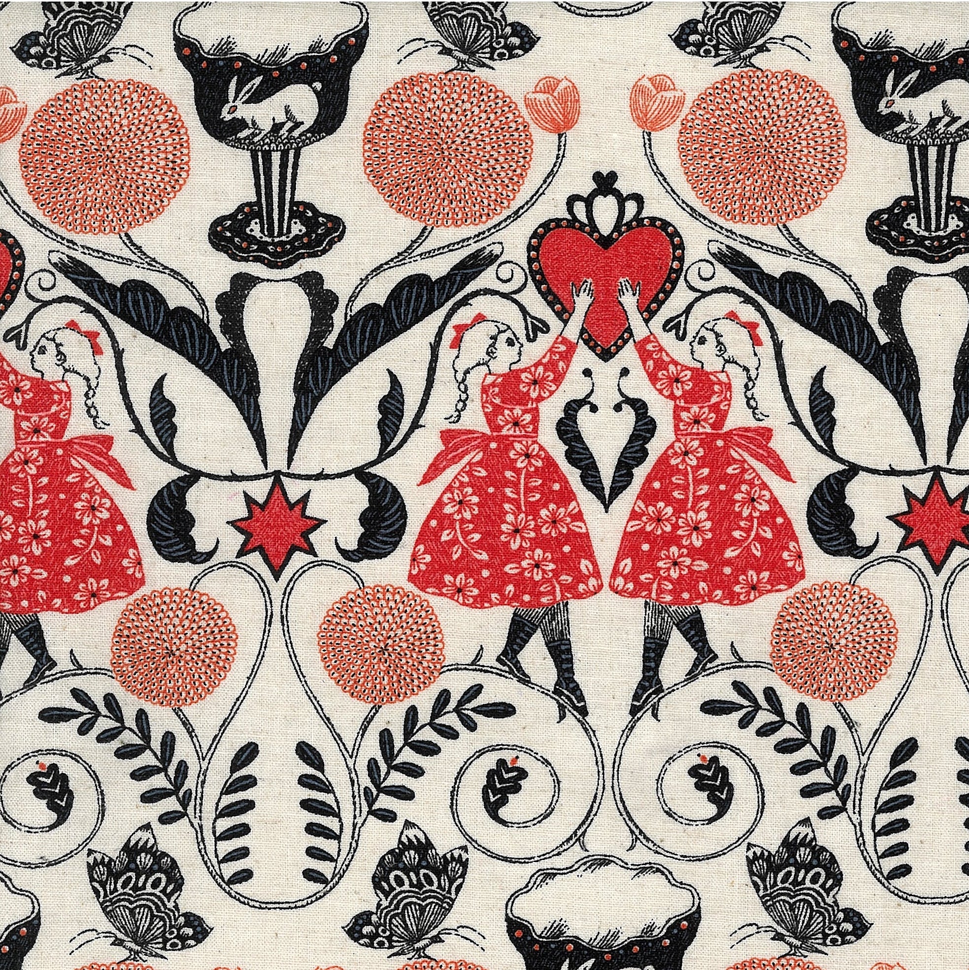 Sanae Sugimoto, Afternoon Fun Cotton/Linen Sheeting, 1/4 yard