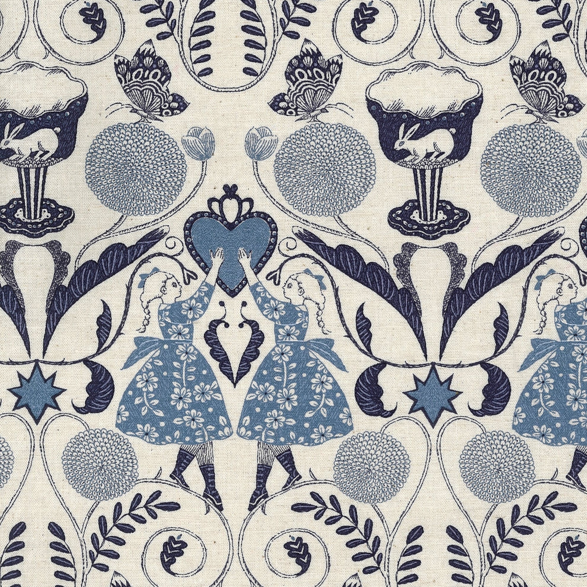 Sanae Sugimoto, Afternoon Fun Cotton/Linen Sheeting, 1/4 yard